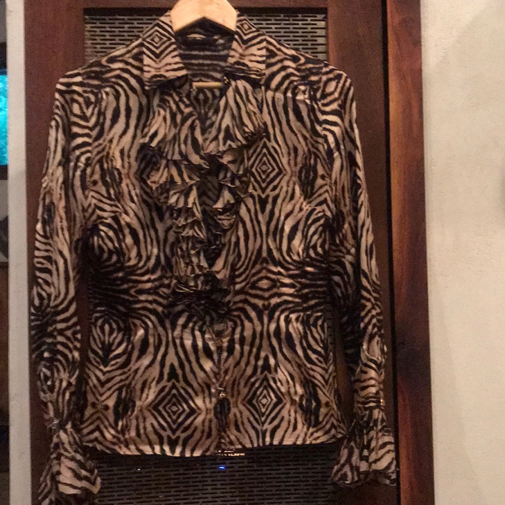 Blouse Roberto Cavalli zebra print